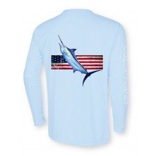 Signature Series - Marlin Flag (Carolina Blue)